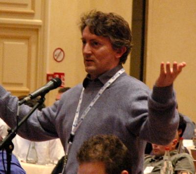 Daniel Veillard at the mic